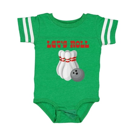

Inktastic Let s Roll Bowling Gift Baby Boy or Baby Girl Bodysuit
