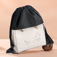 thumbnail image 2 of Practical Moistureproof Storage Bag Dustproof Drawstring Non Woven Fabric Clothes Storage Bag for Home-Black,50cm, 2 of 7