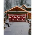 thumbnail image 4 of Garage Door Banner Cover 7 x 8 ft, Christmas Reindeer and Snowflakes Red Black Plaid Christmas Garage Door Decorations Holiday Christmas Backdrop Decor for Winter New Year Xmas Party, 4 of 6