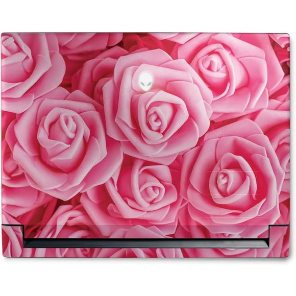 MightySkins Skin Compatible with Alienware M18 R1 (2023) Full Wrap Kit - Super Pink Roses | Protective, Durable,