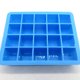 thumbnail image 4 of Billuyoard Mini bandeja pequeña para cubitos de hielo, bandeja de cubitos congelados, molde para hacer hielo de silicona, 20 rejillas Cocina y Comedor azul, 4 of 6
