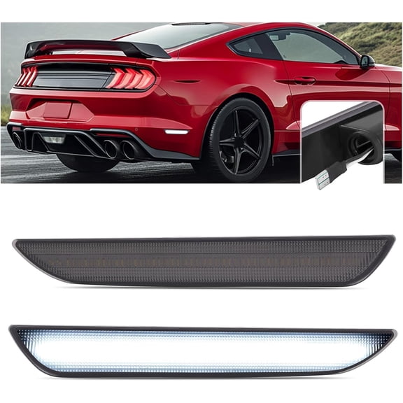 Hecasa Side Marker Light Compatible with 2015-2023 Ford Mustang