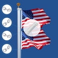 thumbnail image 5 of Flag Pole Rope Line Kit-50FT x 1/4"Diameter Nylon Flag Pole Halyard Rope with 4 Pcs Swivel Snap Clips Hooks Fits Flagpole Up to 25FT, Outdoor Flagpole Camping Pet Tent Hardware Accessories (White), 5 of 5