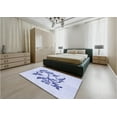 thumbnail image 5 of Ahgly Company Machine Washable Indoor Rectangle Transitional Lavender Blue Area Rugs, 2' x 3', 5 of 7