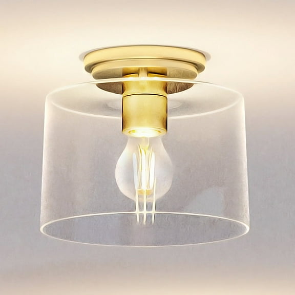 Luxury Traditional Ceiling Light, 7.375H x 8.625W, with Transitional Style, Satin Gold, UHP4160 by Urban Ambiance