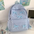 thumbnail image 4 of Student School Backpack Lovely Bows Backpack Large Capacity Backpack Japanese Styles Backpack Teens Travel Backpack, 4 of 9