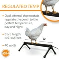 thumbnail image 3 of KH Pet Products Thermo-Chicken Perch Gray 26 x 14 x 8 40-Watt, 3 of 8