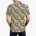 thumbnail image 4 of Balery Sicilian Style Printed Men’s Short Sleeve Polo Shirt, Midweight Men's Shirt,Golf Polo shirts -3X-Large, 4 of 9
