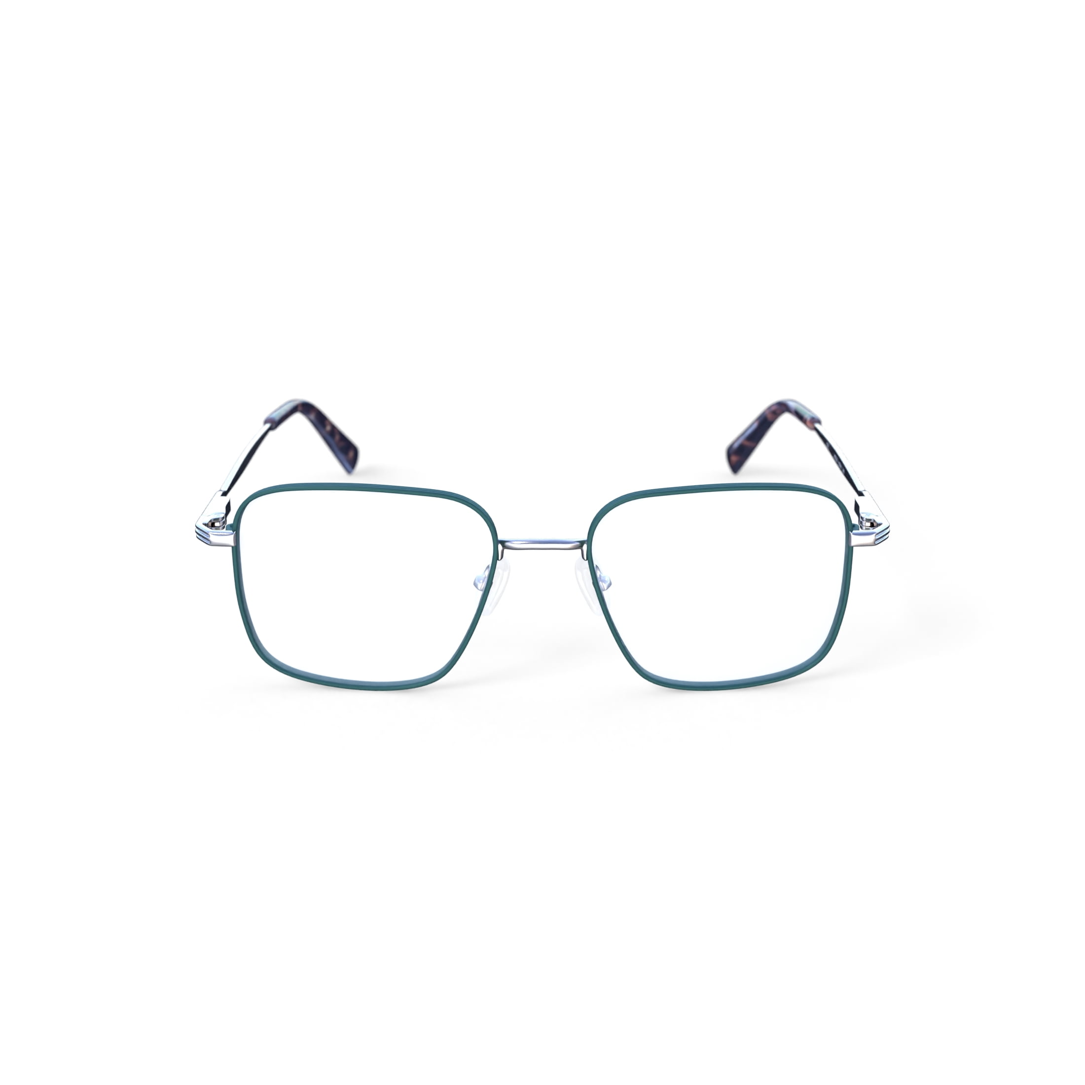 Lizzie Rx'ble Eyeglasses with Case, Hunter Green and Gold