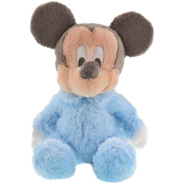 ★レア タグ付き Disney baby 水色 ベビー ぬいぐるみ Disney Parks Plush Baby Mickey Mouse with Rattle Inside, 10