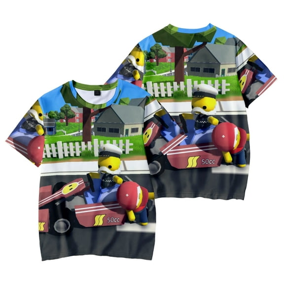 Wobbly Life T-Shirts,Wobbly Life Role-Playing Shirts 3D Printed Short Sleeved Shirts for Teenagers