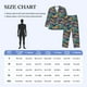 thumbnail image 4 of Fotbe Colorful Carp Streamer Pijama de Hombre con Estampado de Manga Larga, Conjunto de 2 Piezas, Ropa de Dormir Suave y Cómoda con Bolsillos-Small, 4 of 7