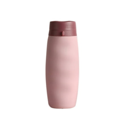 

Portable Sports Water Bottle Creative Silica Gel Folding Cup Pink