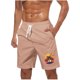 thumbnail image 1 of Pantalones Cortos Casuales para Hombre Imprimir con Bolsillos Pantalones de Playa de Cintura Elástica, Pantalones Cortos de Cintura Elástica para Hombre, 1 of 5