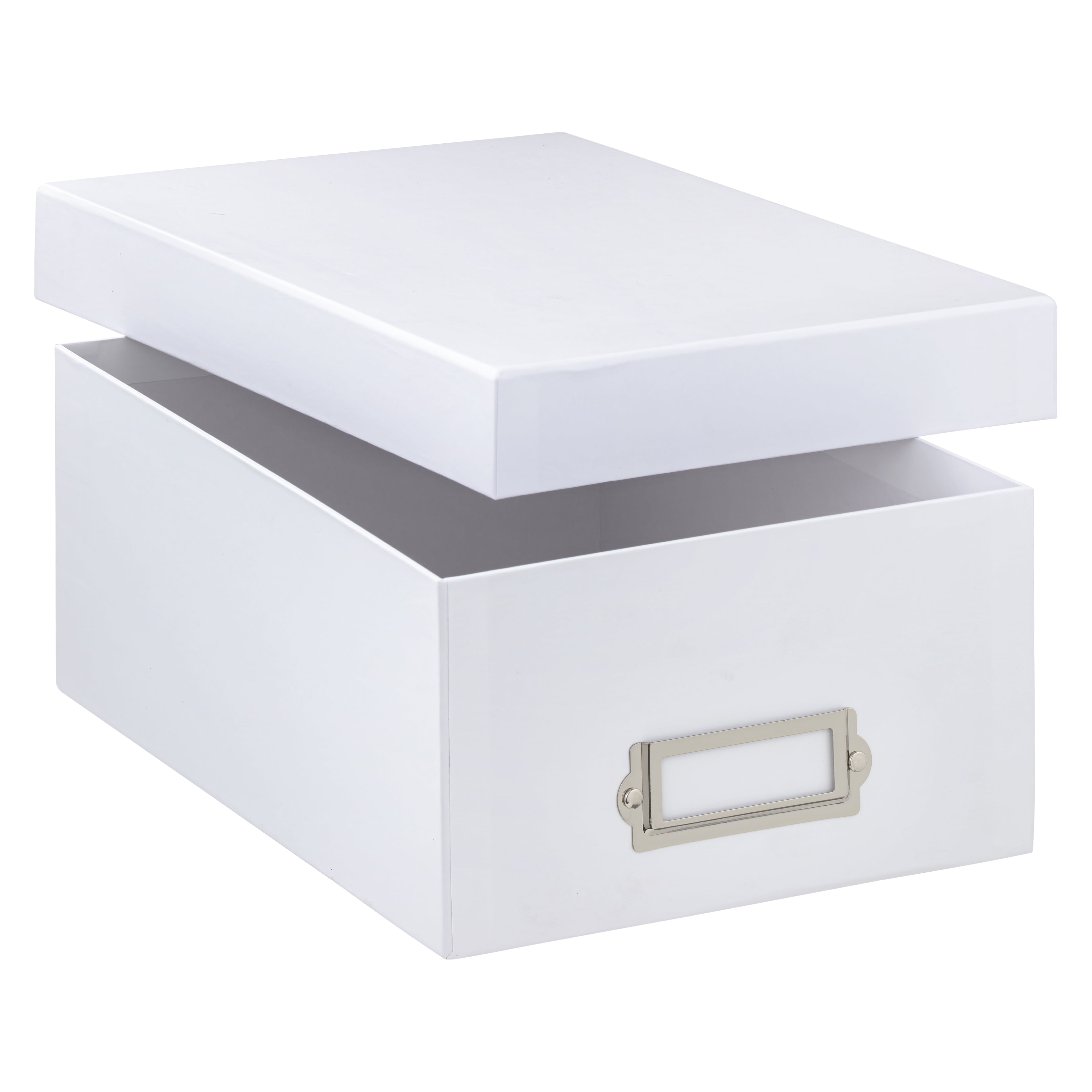 Simply Tidy White Memory Box - Store and Organize Photos, Keepsakes, DVD and CDs, Acid Free - Bulk 12 Pack