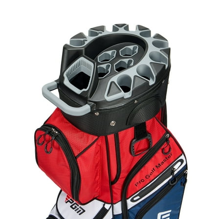 PGM Golf Cart Bag 14 Way Organizer Divider Silent Top Waterproof Bag/Blue