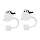thumbnail image 3 of 2 piezas de adornos para pajitas, accesorios para vasos, reutilizables, regalo de Halloween, divertido para fiestas Murciélago, 3 of 9