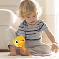 thumbnail image 7 of Clearance! Baby Cute Dinosaur Sand Hammer Rattle Toy, ABS Safe Infant Hand Grip Rattle, Early Education Auditory Stimulation Developmental Toy for Infant Boys Girls 0-36 Months (Yellow), 7 of 7