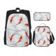 thumbnail image 1 of Balery Koi Fish Corals,Spring Summer Mochila Escolar 3 en 1 para Niños - Mochila Resistente con Lonchera Térmica y Estuche - Mochila Escolar para Niños y Niñas, 1 of 7