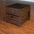 thumbnail image 4 of Sunny Designs Canyon Creek 24" Mahogany Wood End Table in Dark Brown, 4 of 4