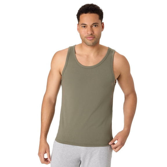 Hanes Originals Men's Tri-Blend Tank Top Fatigue Green 3XL
