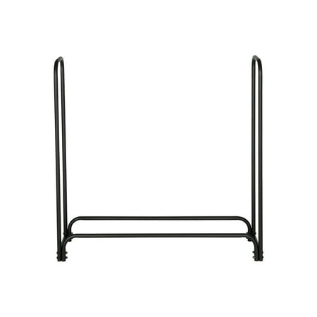

Suzicca Black Sand Pattern Single Layer 4 Feet Long 46 Inches High Indoor And Outdoor Wrought iron fireplace firewood stand