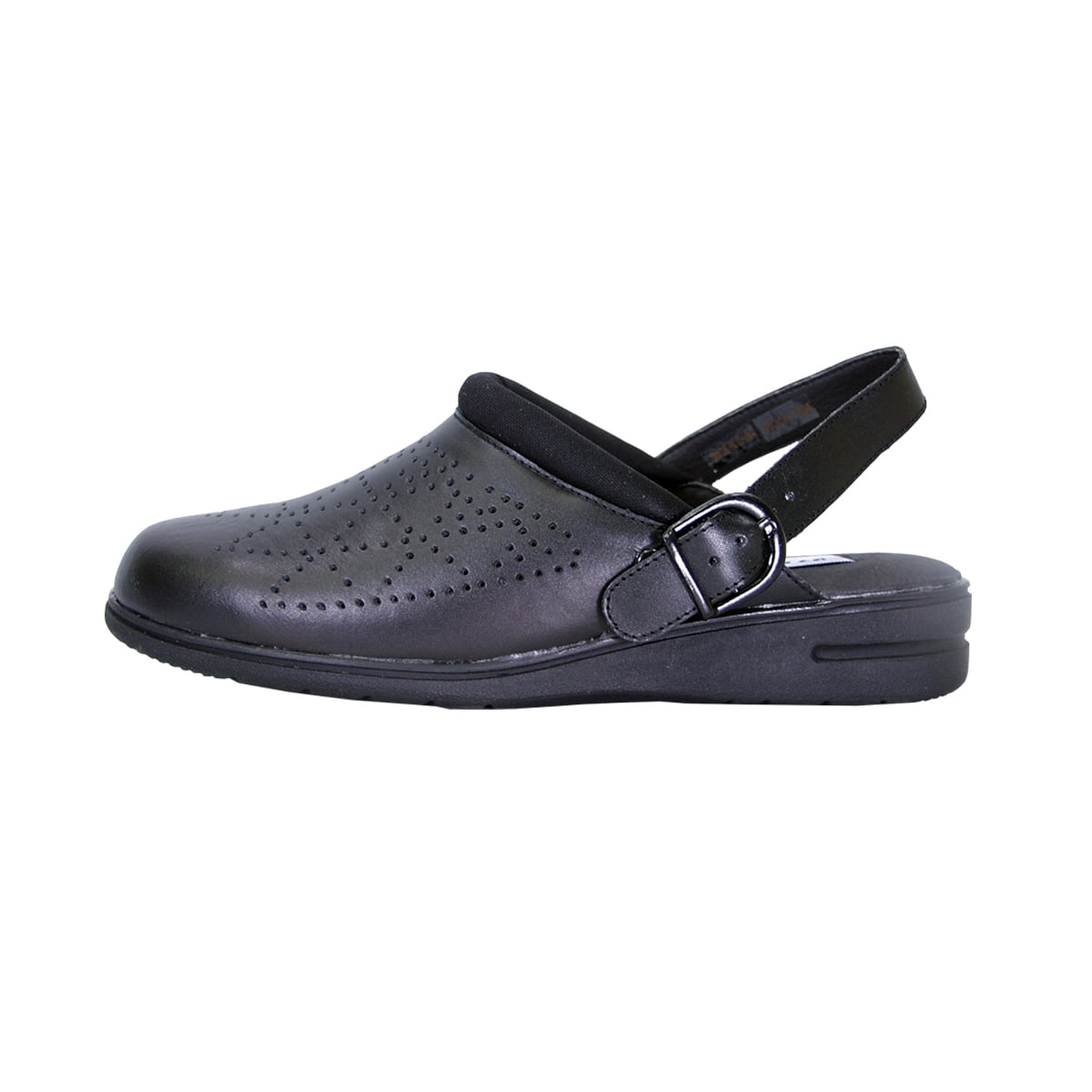 24 HOUR COMFORT Carrie Wide Width Professional Sleek Shoe BLACK 7.5