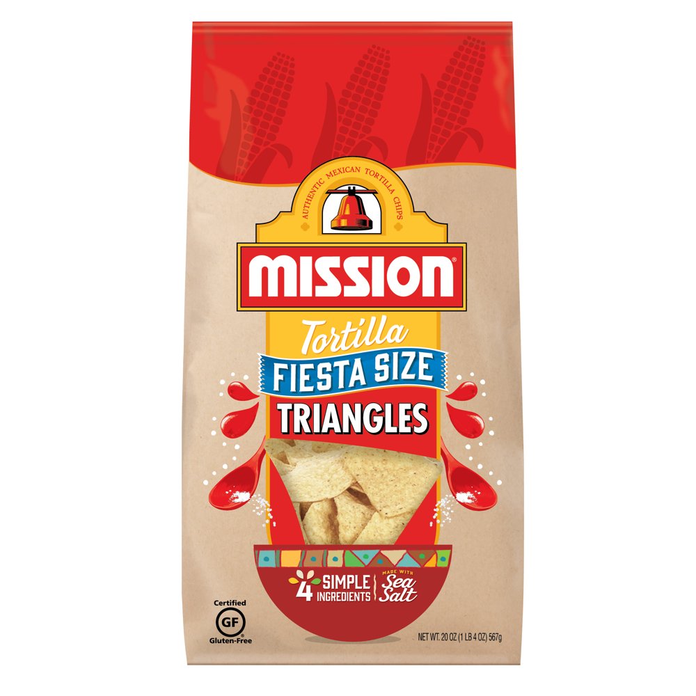 Mission Triangle Tortilla Chips Fiesta Size, 20 Oz.