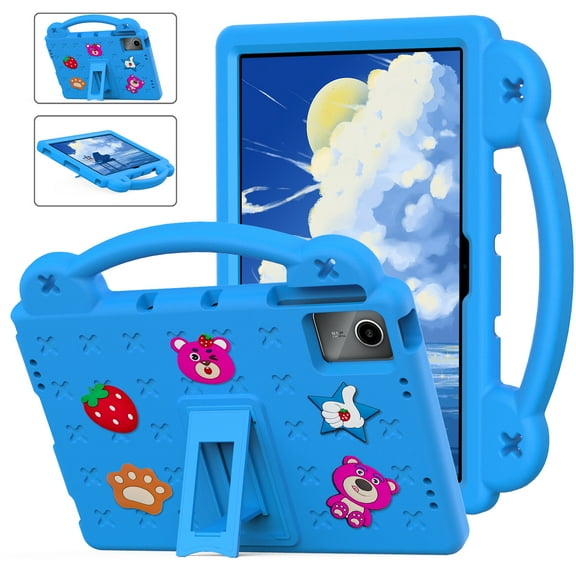 Kids Friendly EVA Case for Lenovo Tab M11 11.0" 2024 TB-330FU/TB-330XU/TB-331FC, Built-in Anti-Slip Handle/Foldable Stand, Durable Shockproof Protective Case for Lenovo Tab M11 11.0" 2024 - Skyblue