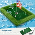thumbnail image 3 of Floating Golf Green for Pool, Various Sizes (35"x24"/47"x35"/63"x47") to Suit Your Needs, Floating Chipping Green-Ideal for 2-4 Golfers Competing and Improving Skills in Outdoor and Pool Games
‎‎, 3 of 6