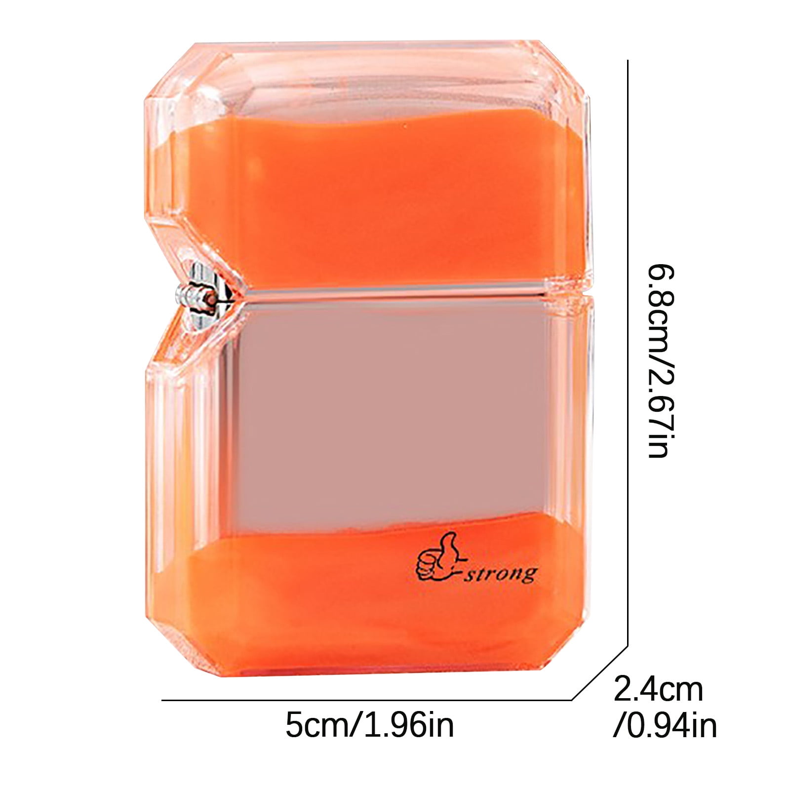 Aufmer Quicksand Luminous Windproof Lighter,refillable lighters,Luminous Transparent Oil bin fine Gift