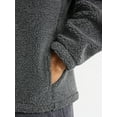 thumbnail image 4 of No Boundaries Faux Shearling Quarter Zip Pullover, Men’s XS-4XL, 4 of 5