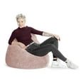 thumbnail image 2 of Gouchee Home Fauteuil Poire en Fausse Fourrure Pelucheuse – Siège Lounge avec Remplissage de Perles en Polystyrène, Adapté aux Adultes et Adolescents, Léger et Portable pour Chambre, Dortoir Ou Salon, 2 of 5