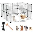 thumbnail image 1 of Corral plegable para mascotas portátil con puerta parque de juegos para perros pequeños y medianos, 1 of 7