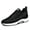 Black, variant on Men's Elevator Sneakers 2.36 Inch Invisible Height Increasing Lace up Fashion Sneakers