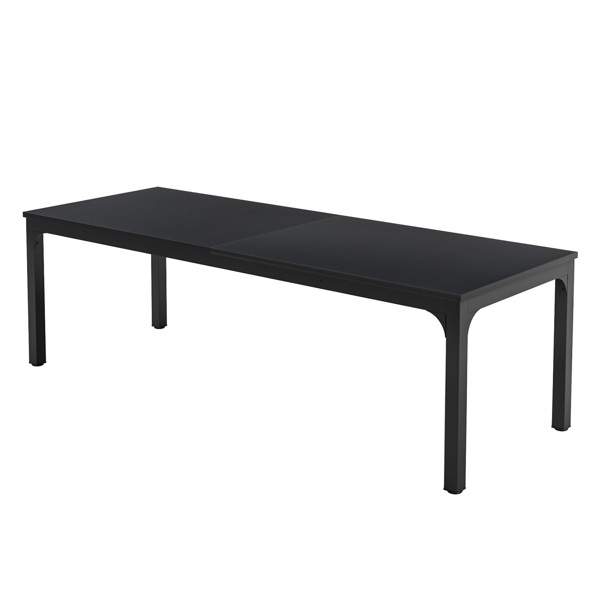 MAYEERTY 78.7 Inch Dining Table, 6-8 Seater Rectangular Table with 25mm MDF Board & Heavy Duty Metal Frame