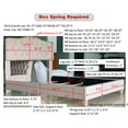 thumbnail image 5 of BSHTI Modern Queen Size Platform Bed Frame with Upholstered Headboard and wood slats support for Livingroom, Box Spring Required, 5 of 5