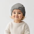 thumbnail image 5 of LYHaoo Winter Baby With Bow Knitted Soft Warm Yarn Hat For Infant Girls And Boys Cute Outfit Knit Caps,Gray, 5 of 6