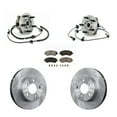 thumbnail image 1 of Transit Auto Front Hub Bearing Assembly Disc Brake Rotors and Ceramic Pads Kit for Car Jeep Liberty KBB-100950, 1 of 11