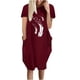 thumbnail image 1 of WILLBEST Vestidos Cortos Para Mujer Vestido Informal Con Estampado Floral Para Mujer, Cómodo Y Elegante Para Uso Diario De Verano, 1 of 3