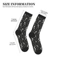 thumbnail image 3 of KLL Retro Skeleton Dancing On Halloween Party Print Cool Socks Men's Women's Crew Socks Funny Crazy Novelty Stockings, 3 of 7