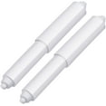 thumbnail image 1 of Woeilo 2 Pcs Support de Papier Toilette Rouleau de Remplacement Plastique à Ressort (Blanc), 1 of 5