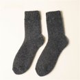 thumbnail image 4 of Calcetines térmicos de lana para hombre, medias súper gruesas, cálidas, suaves y acogedoras, para senderismo y clima frío, Invierno, 4 of 4