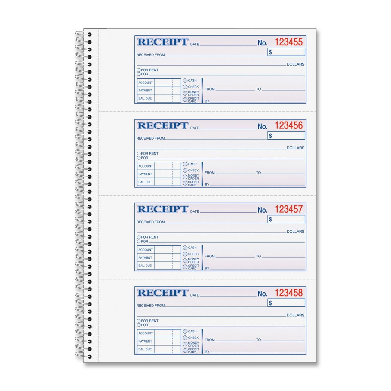 Adams Wire Bound Money/Rent Receipt Books