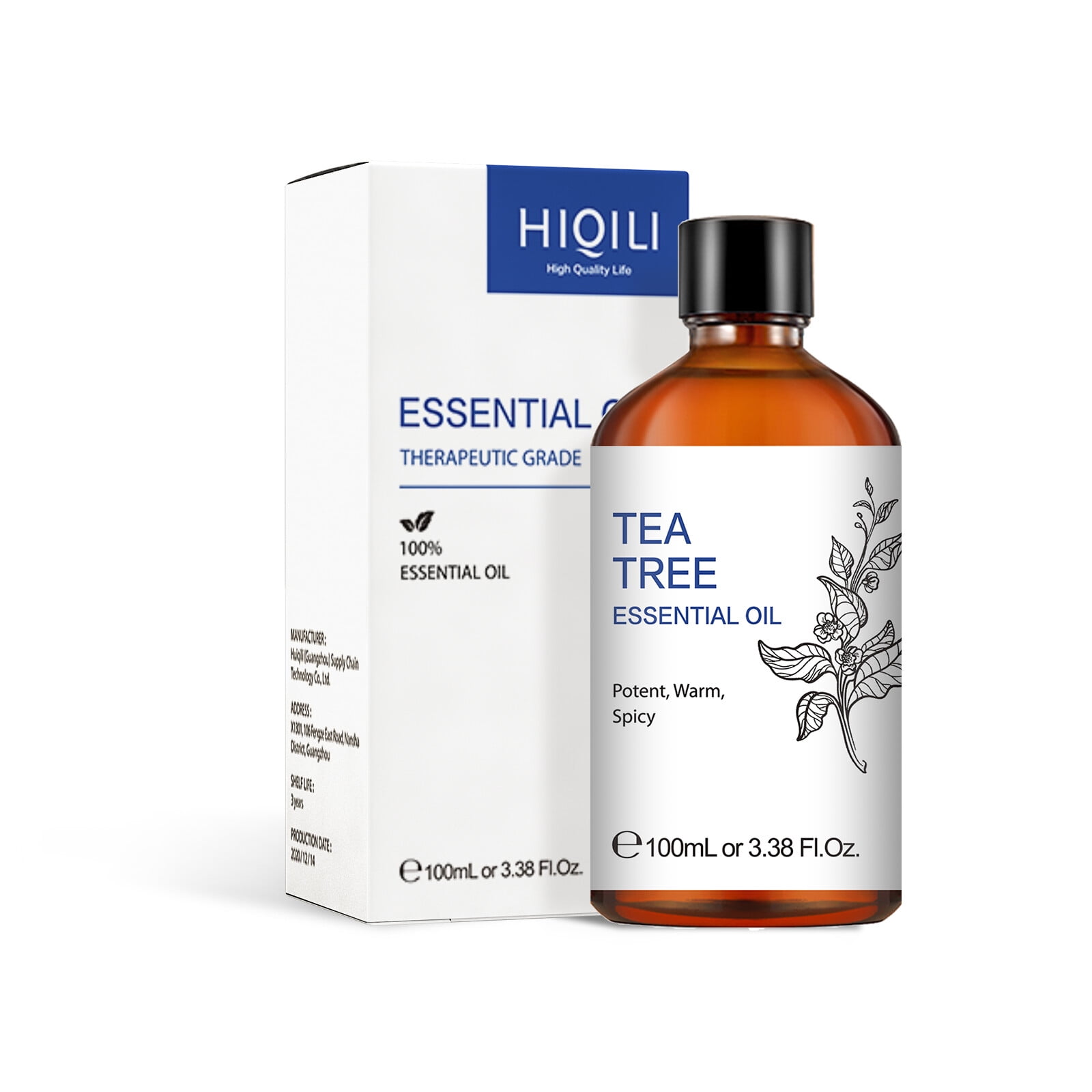 HIQILI Tea tree Essential Oil for Diffusers, 100ml