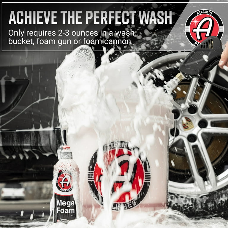 Adam's Mega Foam Shampoo, pH Neutral, High Detailing Suds, Foam