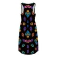 thumbnail image 6 of Babysbule Woman Summer Dresses Women's Sleeveless Loose Plain Dresses Casual Short Dress With Pockets Tie-Dye Rainbow Gradient Print Dress, 6 of 7