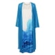 thumbnail image 4 of ICHUANYI Clearance Women Casual Floral Print Sleeveles Dress Solid Chiffon Two-Piece Set(Blue, L) ICHUANYI WER2023081010435, 4 of 8