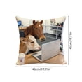 thumbnail image 3 of Funda de Almohada con Diseño de Caballo de Batalla, Ideal para Oficina, Ideal para Silla de Escritorio o Teletrabajo., 3 of 6