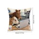 thumbnail image 3 of Funda de Almohada con Diseño de Caballo de Batalla, Ideal para Oficina, Ideal para Silla de Escritorio o Teletrabajo., 3 of 6